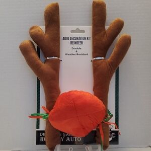 🎁Reindeer Auto Decoration Kit - Brown and Red